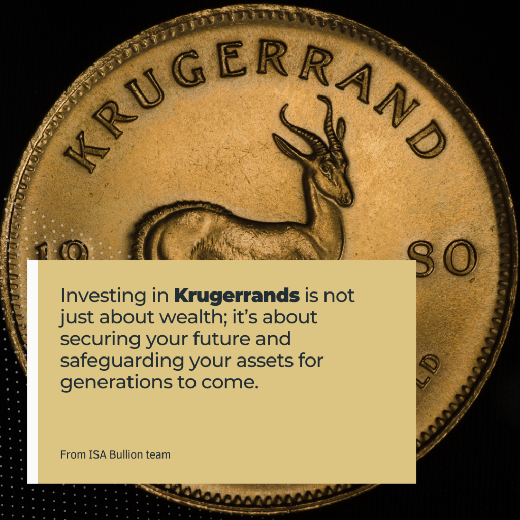 Investing in Krugerrands for securing wealth and safeguarding assets, showcasing the value of Krugerrand coins.